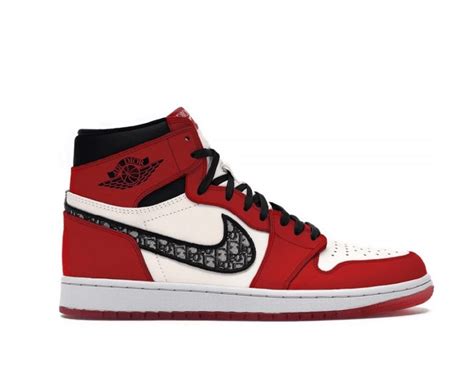 dior 1 jordan red|Dior jordan 1 high sneakers.